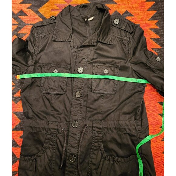 NEW H&M Divided Womens Black Utility Jacket Size 12 - Picture 7 of 14
